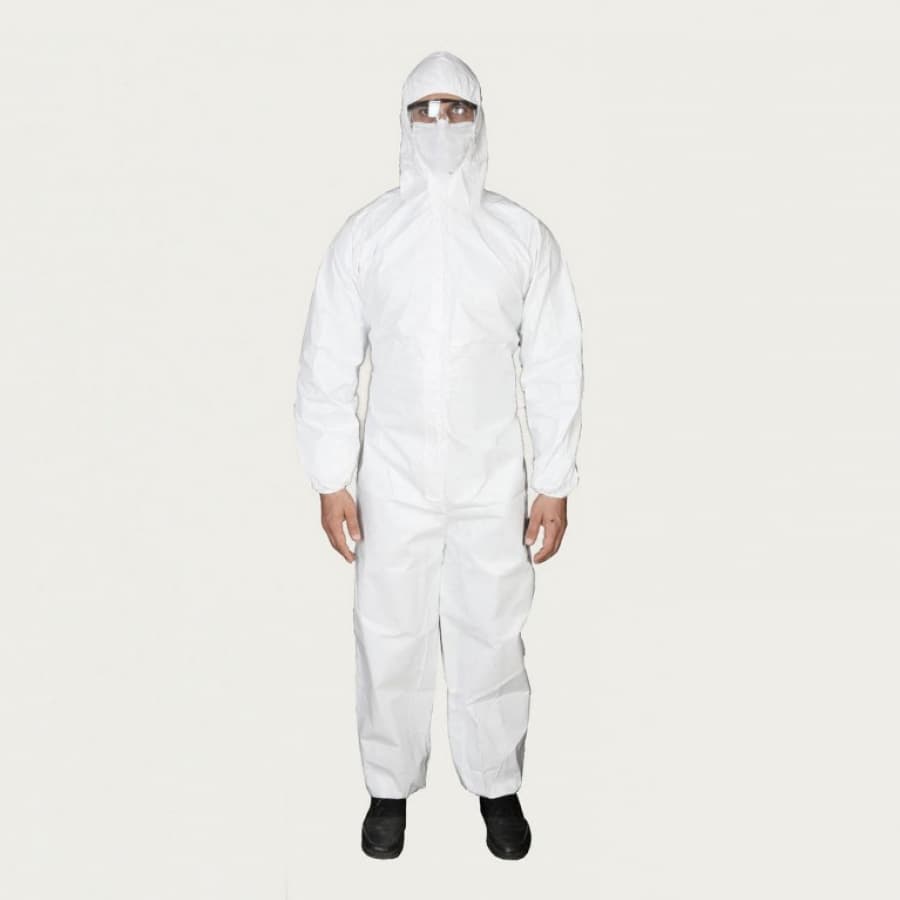 Disposable Hooded Laminated Non Woven Isolation Coverall